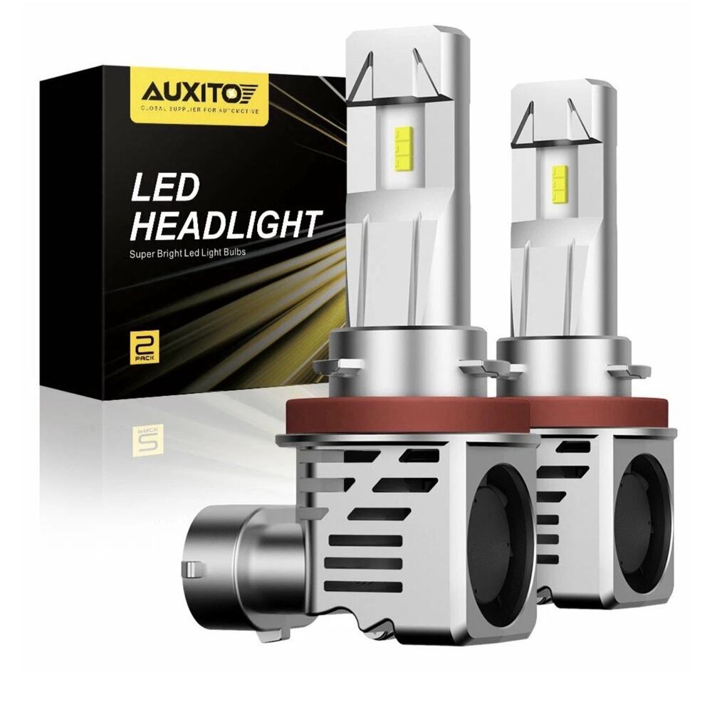 AUXITO H11 H8 LED Headlight Kit Low Beam Bulb Super Bright 6500K 24000LM M3 EOA